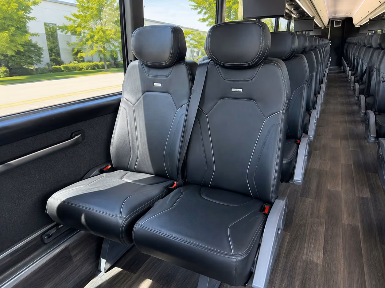 seattle charter bus interior